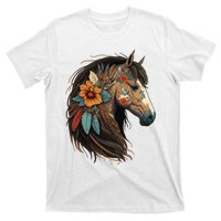 Equestrian Horse Portrait Western Cow Horseback Riding T-Shirt