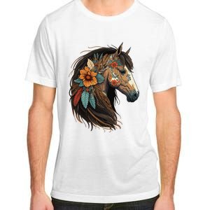 Equestrian Horse Portrait Western Cow Horseback Riding Adult ChromaSoft Performance T-Shirt