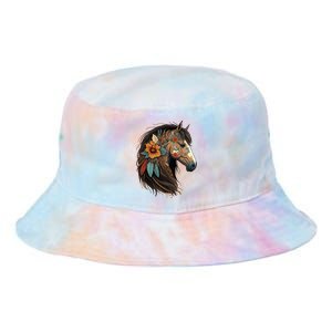 Equestrian Horse Portrait Western Horseback Riding Tie Dye Newport Bucket Hat