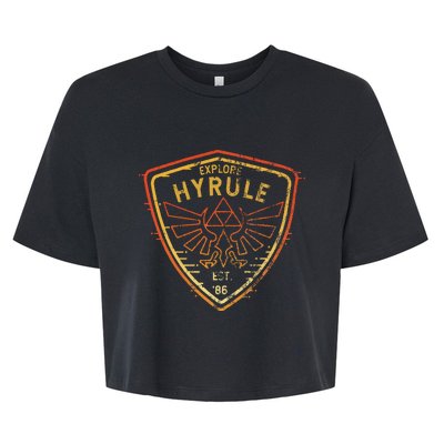 Explore Hyrule Patch Bella+Canvas Jersey Crop Tee