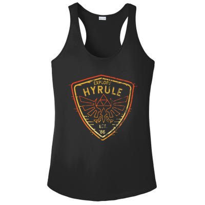 Explore Hyrule Patch Ladies PosiCharge Competitor Racerback Tank