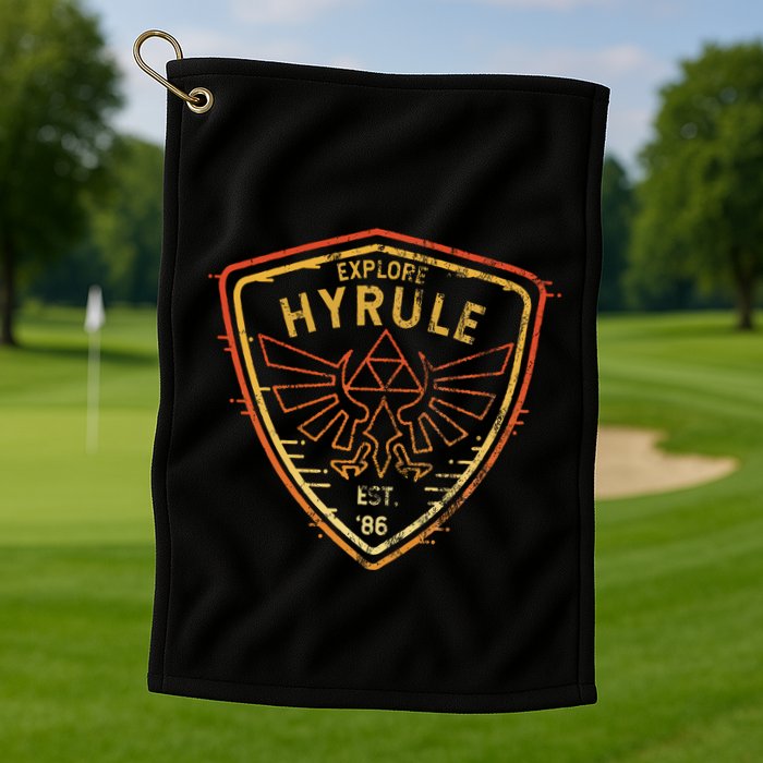 Explore Hyrule Patch Golf Towel