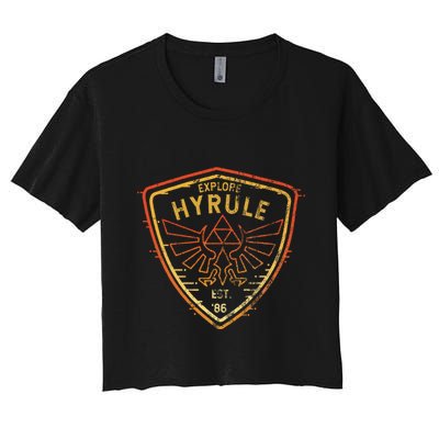 Explore Hyrule Patch Crop Top