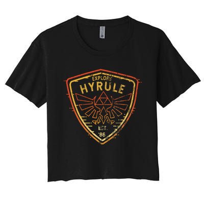 Explore Hyrule Patch Women's Crop Top Tee