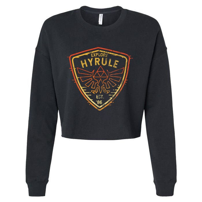 Explore Hyrule Patch Cropped Pullover Crew