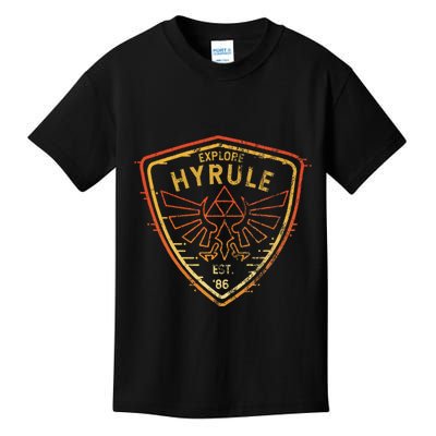 Explore Hyrule Patch Kids T-Shirt