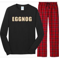 Eggnog Holiday Party Gift For Dairy Lovers Long Sleeve Pajama Set