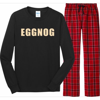 Eggnog Holiday Party Gift For Dairy Lovers Long Sleeve Pajama Set