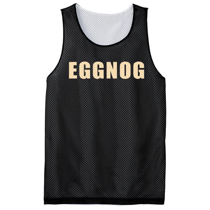 Eggnog Holiday Party Gift For Dairy Lovers Mesh Reversible Basketball Jersey Tank