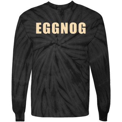 Eggnog Holiday Party Gift For Dairy Lovers Tie-Dye Long Sleeve Shirt