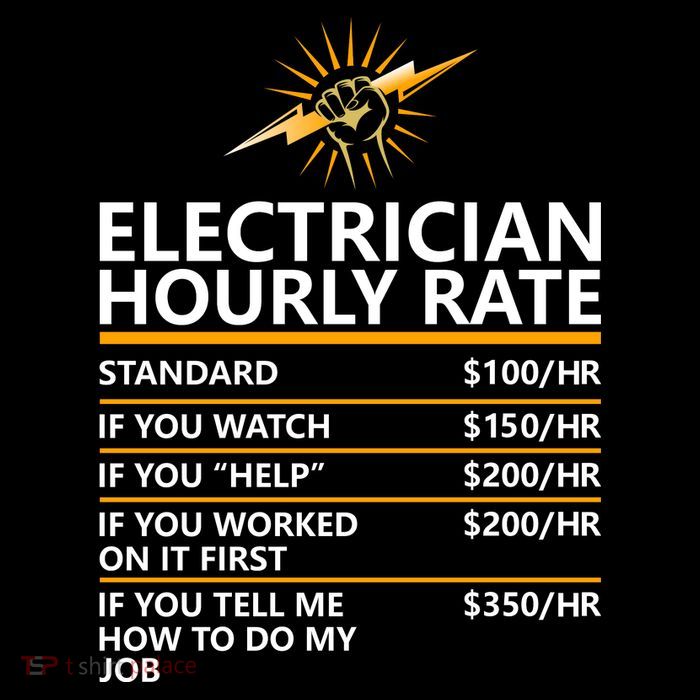 Electrician Hourly Rate Funny Sustainable Bucket Hat