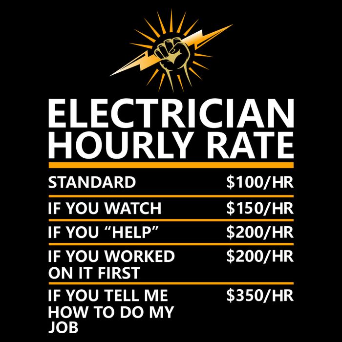 Electrician Hourly Rate Funny Toddler T-Shirt