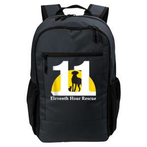 Eleventh Hour Rescue Logo In White Daily Commute Backpack