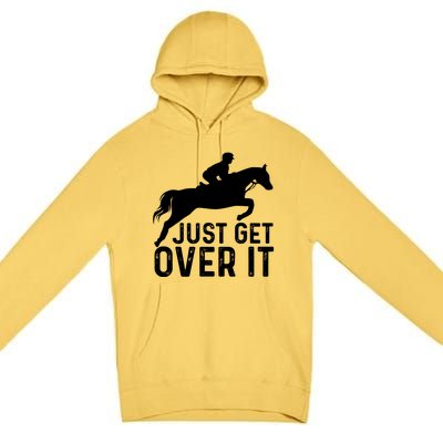 English Horse Riding Hunter Jumper Horseback Riding Great Gift Premium Pullover Hoodie