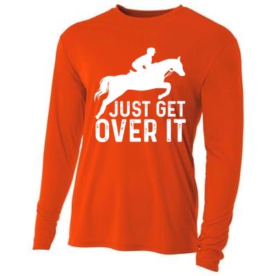 English Horse Riding Hunter Jumper Horseback Riding Great Gift Cooling Performance Long Sleeve Crew