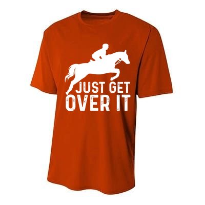 English Horse Riding Hunter Jumper Horseback Riding Great Gift Performance Sprint T-Shirt