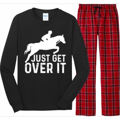 English Horse Riding Hunter Jumper Horseback Riding Great Gift Long Sleeve Pajama Set