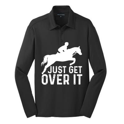 English Horse Riding Hunter Jumper Horseback Riding Great Gift Silk Touch Performance Long Sleeve Polo