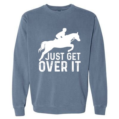 English Horse Riding Hunter Jumper Horseback Riding Great Gift Garment-Dyed Sweatshirt