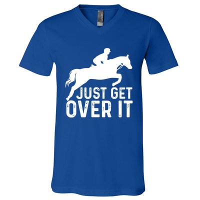 English Horse Riding Hunter Jumper Horseback Riding Great Gift V-Neck T-Shirt