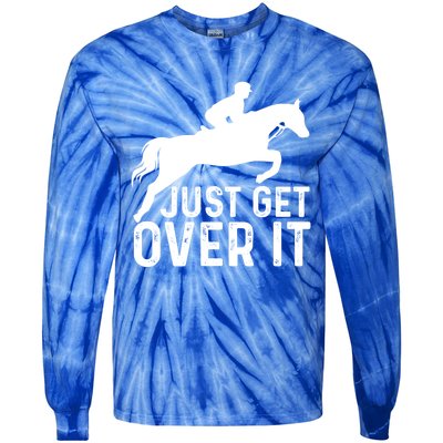 English Horse Riding Hunter Jumper Horseback Riding Great Gift Tie-Dye Long Sleeve Shirt