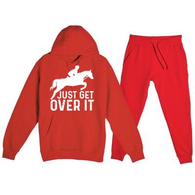 English Horse Riding Hunter Jumper Horseback Riding Great Gift Premium Hooded Sweatsuit Set