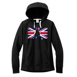 Elizabeth Her Royal Highness Queen Of England Flag Women's Fleece Hoodie