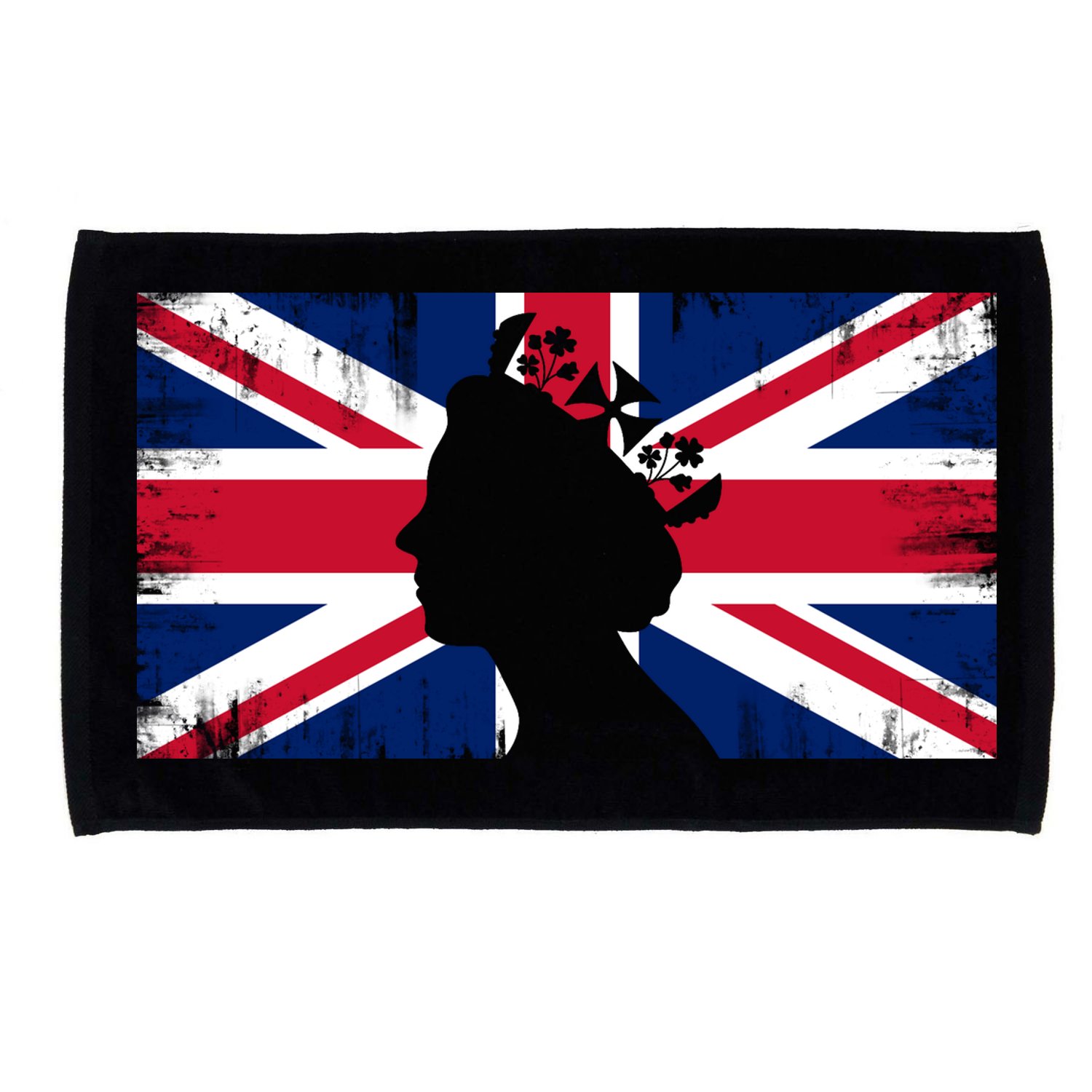 Elizabeth Her Royal Highness Queen Of England Flag Microfiber Hand Towel