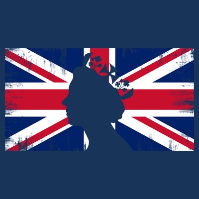 Elizabeth Her Royal Highness Queen Of England Flag T-Shirt