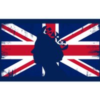 Elizabeth Her Royal Highness Queen Of England Flag Bumper Sticker