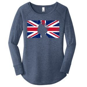 Elizabeth Her Royal Highness Queen Of England Flag Women's Perfect Tri Tunic Long Sleeve Shirt