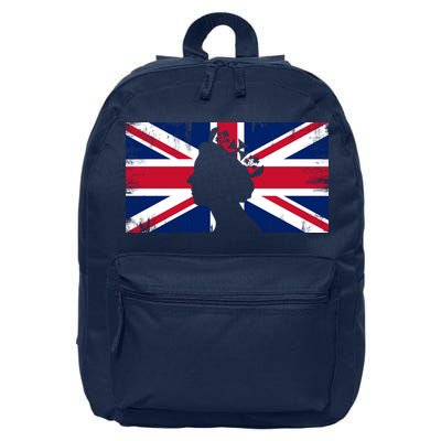 Elizabeth Her Royal Highness Queen Of England Flag 16 in Basic Backpack