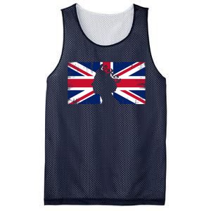 Elizabeth Her Royal Highness Queen Of England Flag Mesh Reversible Basketball Jersey Tank