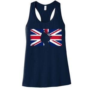 Elizabeth Her Royal Highness Queen Of England Flag Women's Racerback Tank