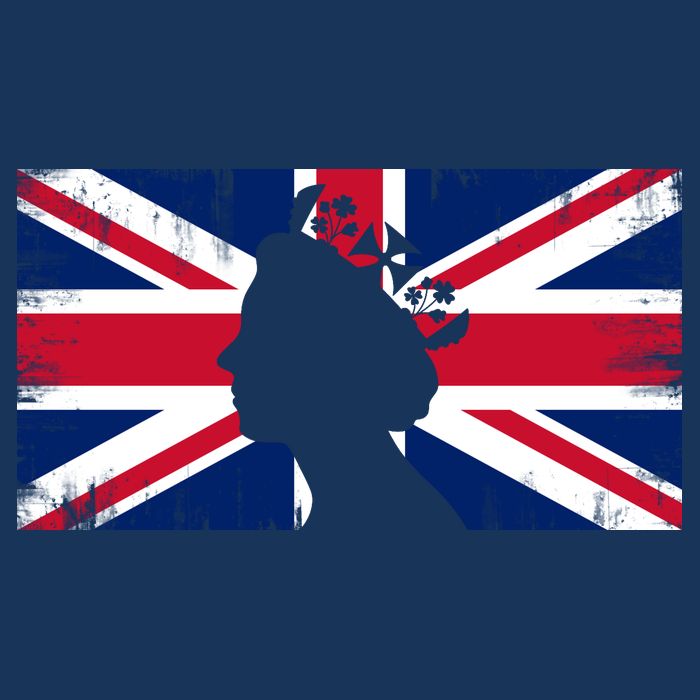 Elizabeth Her Royal Highness Queen Of England Flag Tie-Dye T-Shirt