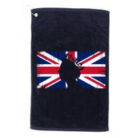 Elizabeth Her Royal Highness Queen Of England Flag Platinum Collection Golf Towel