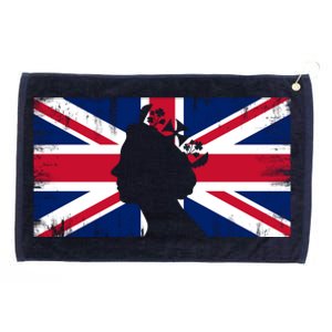 Elizabeth Her Royal Highness Queen Of England Flag Grommeted Golf Towel