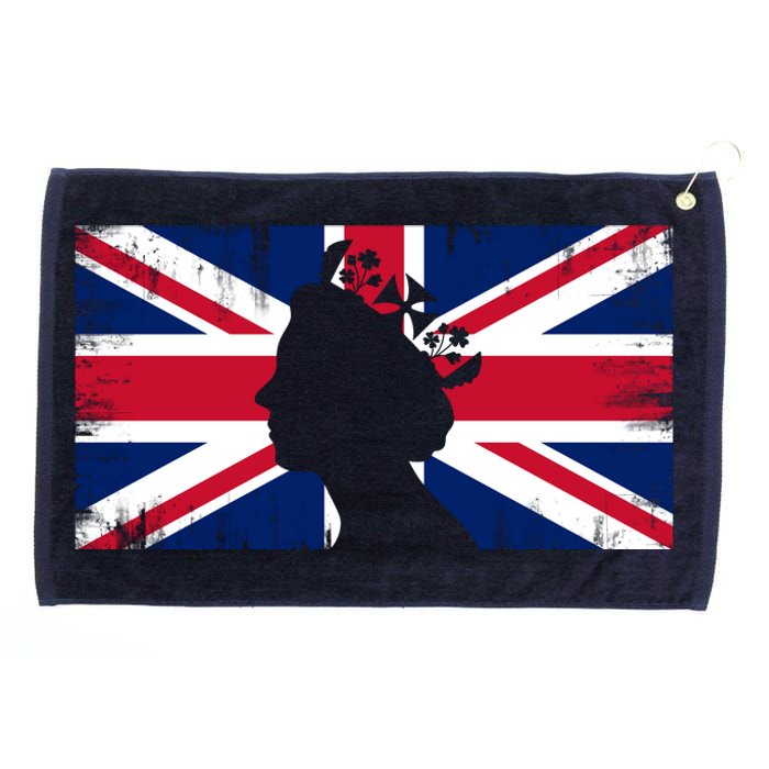 Elizabeth Her Royal Highness Queen Of England Flag Grommeted Golf Towel