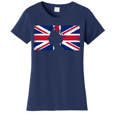 Elizabeth Her Royal Highness Queen Of England Flag Women's T-Shirt