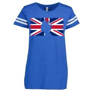 Elizabeth Her Royal Highness Queen Of England Flag Enza Ladies Jersey Football T-Shirt