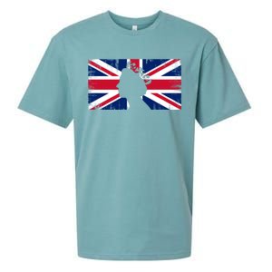 Elizabeth Her Royal Highness Queen Of England Flag Sueded Cloud Jersey T-Shirt