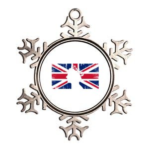 Elizabeth Her Royal Highness Queen Of England Flag Metallic Star Ornament