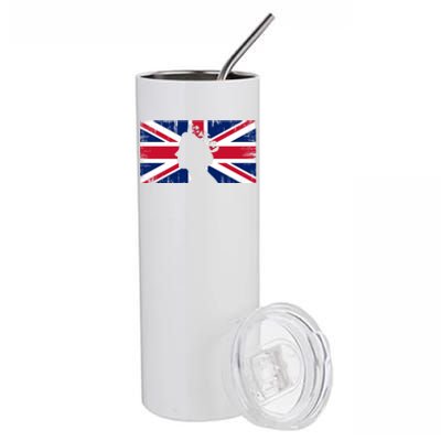 Elizabeth Her Royal Highness Queen Of England Flag Stainless Steel Tumbler