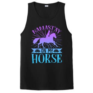 Equestrian Horse Rider Namastay On My Horse Horseback Riding Gift PosiCharge Competitor Tank