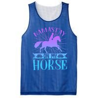 Equestrian Horse Rider Namastay On My Horse Horseback Riding Gift Mesh Reversible Basketball Jersey Tank