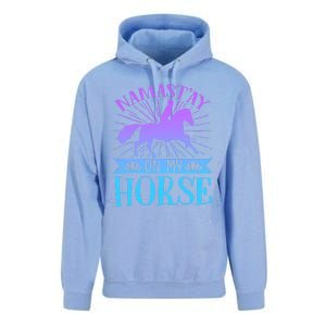 Equestrian Horse Rider Namastay On My Horse Horseback Riding Gift Unisex Surf Hoodie