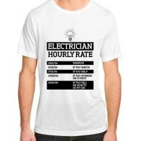 Electrician Hourly Rate Funny Electrical Engineer Adult ChromaSoft Performance T-Shirt