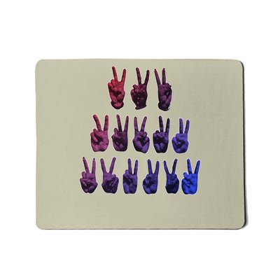 Expressive Hands Rock Off Pop Art Revolution Themed Artwork Mousepad