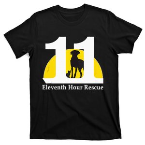 Eleventh Hour Rescue Logo In White T-Shirt