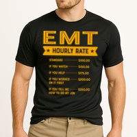 Emt Hourly Rate Labour Day Paramedic Workers Day Gift Cooling Performance Crew T-Shirt